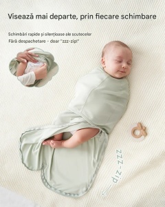 Set 2 Săculeți Swaddle 0-3 luni (3,5–6,5 kg) – Serenity - Img 5