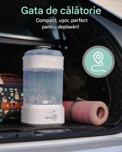 Sterilizator 5-în-1 cu uscător rapid pentru biberoane, tetine și accesorii pompe de sân - Img 2