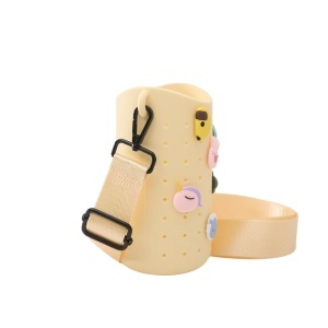 Suport de silicon pentru sticlă - Bestie Sling Yellow - Img 3