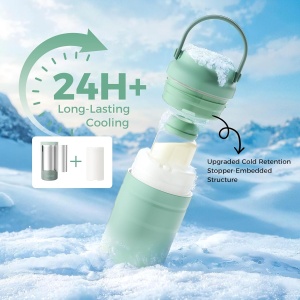 Termos răcitor lapte matern pentru exterior, fără alimentare - Milk Cooler 355 ml - Img 2