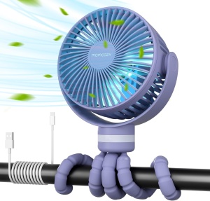 Ventilator 360 grade MULTIFUNCTIONAL portabil pentru cărucior – Mov