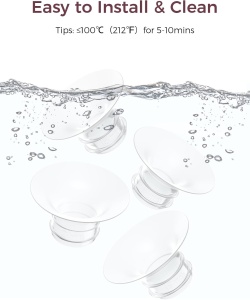Accesorii de schimb originale pentru pompele de sân M5/M6/M9, inserții 15 mm din silicon alimentar fără BPA - Img 3