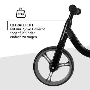 Bicicletă fără pedale HUDORA Ultralight Alu - neagră - Img 3