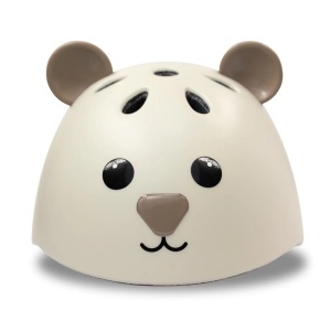 Cască protectie pentru copii - Hudora Beary, mocha, mărimea 48-52 cm