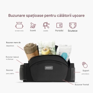 Hip Seat ergonomic cu pernă pentru șold și suport lombar pentru părinți – până la 20 kg - Img 5