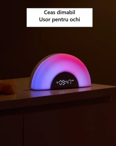 Lampă DreamSync Smart cu sunete si muzica Wireless Mobil – Rainbow Light & App Control - Img 4