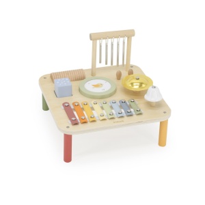 Măsuță muzicală Montessori cu 7 instrumente din lemn - Img 5
