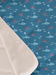 Poncho plajă cu protecție solară, model Shark - Img 4