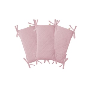 Protecție pătuț PACHET MODULAR 3×60 cm – Rose