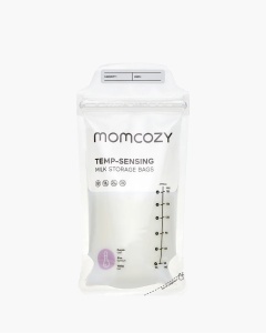 Pungi de stocare a laptelui matern cu senzor de temperatura - 180 ml Momcozy