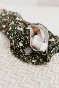 Săculeț Swaddle pentru infășat nou născut din bumbac + căciulița – First Step Forest Ivory - Img 4