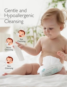 Șervețele umede saline pentru nas și față -Baby Booger 30 buc - Img 6