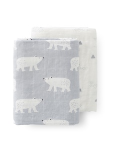 Set 2 museline cadou - Polar Bear