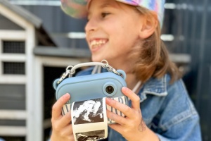 Aparat foto digital pentru copii cu funcție de printare instant- Hoppstar Artist Denim - Img 4