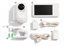 Baby monitor audio - video 1080P High Non-Wifi – Momcozy BM01 - Img 8