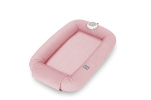 Baby Nest 4 în 1 cu arcadă de jucării și aparat de sunete - Pink - Img 5