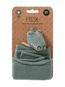 Jucărie doudou Crocodil, din bumbac organic - Img 2