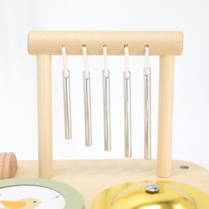 Măsuță muzicală Montessori cu 7 instrumente din lemn - Img 6