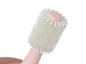 Periuta de dinti 360 grade de silicon pentru dentitie – Verde - Img 3