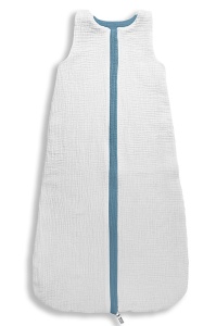 Sac de dormit din muselină, reversibil, 1 TOG - M 4-24 luni - Albastru - Img 6