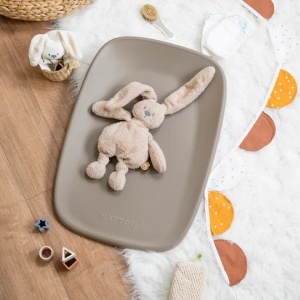 Saltea pentru schimbat, impermeabilă din spumă, Taupe- 70×50 cm - Img 5