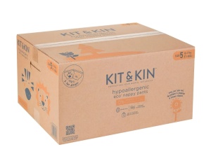 Scutece Hipoalergenice Eco Kit&Kin Chilotel Junior, Marimea 5, 12-17 kg, 120 buc - Img 2