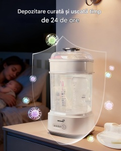 Sterilizator 5-în-1 cu uscător rapid pentru biberoane, tetine și accesorii pompe de sân - Img 6