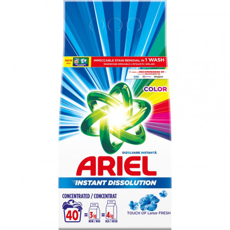 Detergent Automat Pudra pentru Rufe Colorate ARIEL Color 3Kg (40 Spalari)