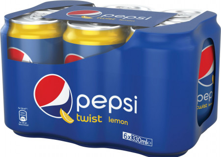 PEPSI Cola Twist Lemon - Bautura Racoritoare cu Aroma de Lamaie dz. 6x330ml
