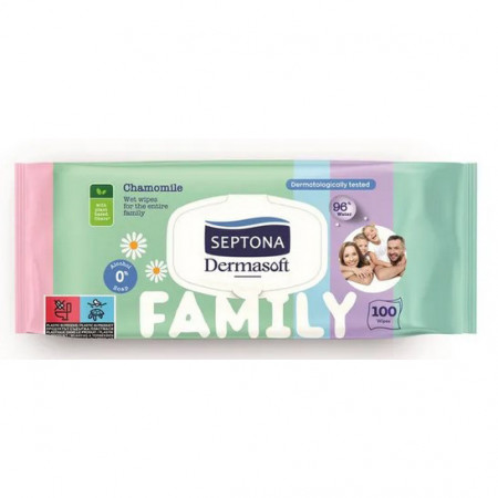 Servetele Umede Family Dermasoft SEPTONA 100buc