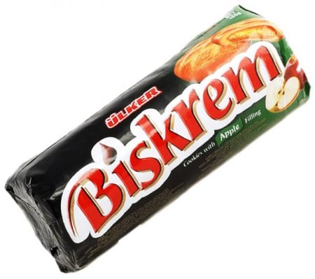 Biscuiti cu Crema de Mere ULKER BISKREM 4x80g