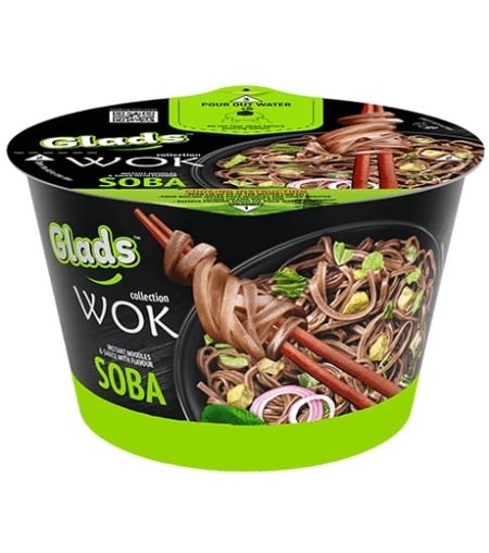 GLADS Wok Taitei instant cu Aroma de Pui si Sos Soba 95g