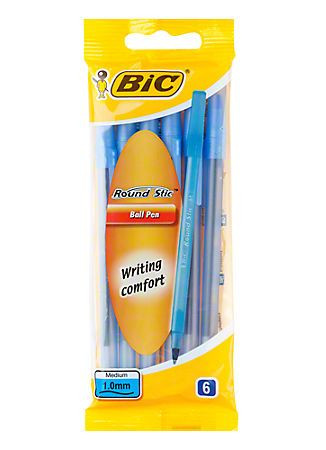 Pix Albastru BIC Round Stic Clic 1mm 3buc