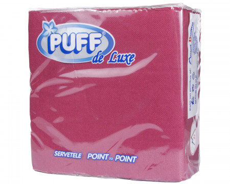 Servetele de Masa Colorate PUFF / MP Rosii Vinaccia 33x33cm 2str 40buc