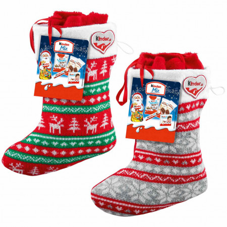 Soseta, Ciorap, Cizma cu Dulciuri de Craciun KINDER Mix 219g
