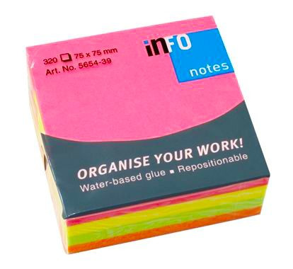 Sticky Notes (Post-It) Colorate SCRIBANT 75x75mm 320File