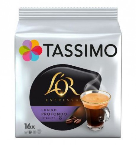 TASSIMO L'OR Espresso Lungo Profondo Capsule cu Cafea 16buc 128g
