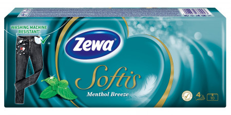 Batiste Igienice ZEWA Softis Mentolate 4str. 10x10buc