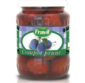 Compot de Prune in Sirop Slab Indulcit FRAVIL 700g