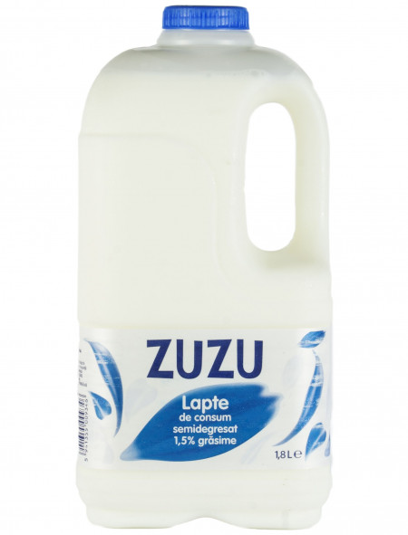 Lapte Proaspat Pasteurizat Bidon 1.5% ZUZU 1.8L