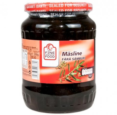 Masline Negre Fara Samburi FINE LIFE 675g / 350g (net)