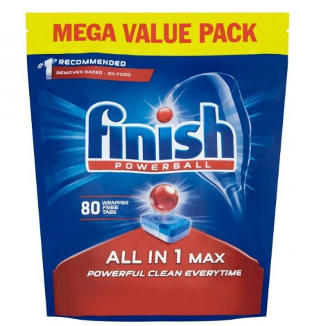 Pastile pt. Masina de Spalat Vase FINISH PowerBall All in 1 Max 80buc