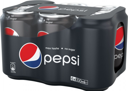 PEPSI Cola Max - Bautura Racoritoare fara Zahar dz. 6x330ml