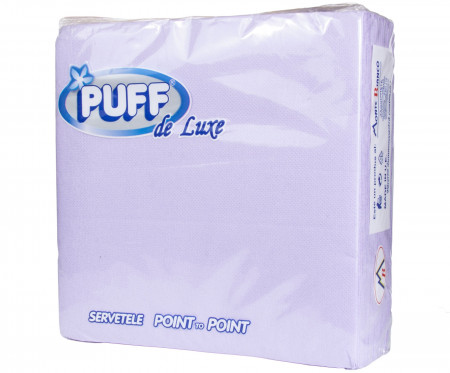 Servetele de Masa Colorate PUFF Lila 38x38cm 2str 20Buc