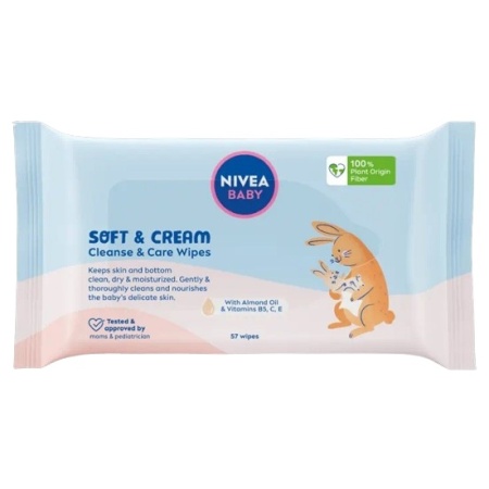 Servetele Umede NIVEA Baby Soft & Cream (rezerva) 57buc