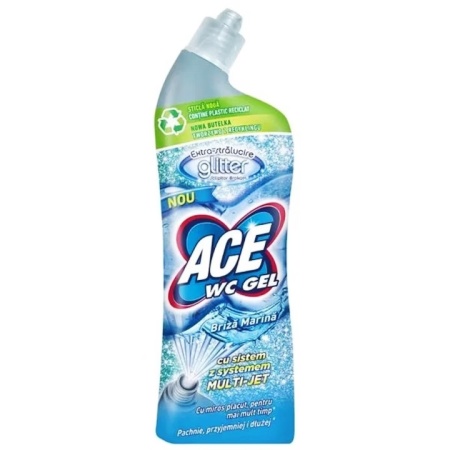 ACE WC Gel Glitter Dezinfectant cu Extra Stralucire pentru Vasul Toaletei 700ml