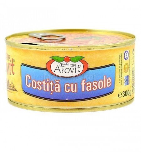 Costita cu Fasole csv AROVIT 2x300g