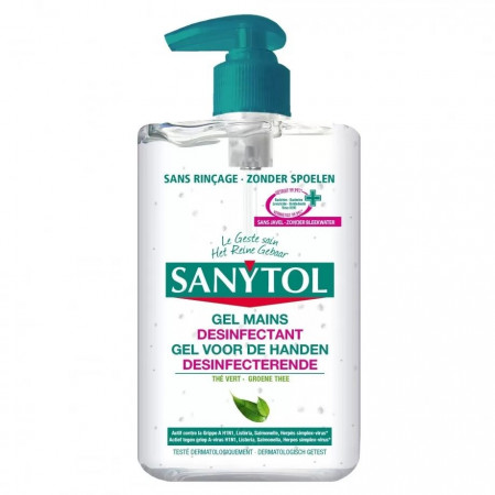 * Gel Antibacterian Dezinfectant pentru Maini SANYTOL 250ml