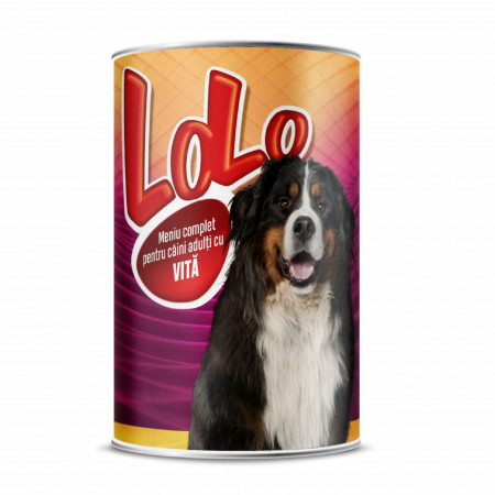 Mancare Umeda pentru Caini cu Gust de Vita LOLO 1.24Kg
