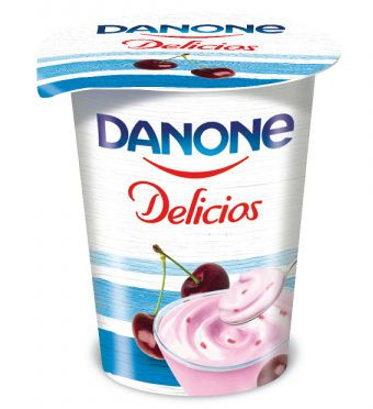 Iaurt cu Fructe DANONE Delicios Visine 400g